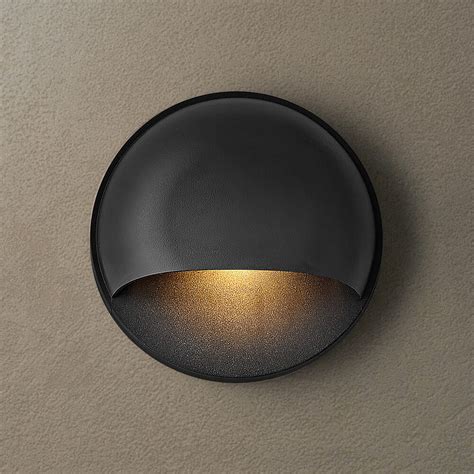 Nuvi 3 Inch 12v Led Deck Sconce In Black By Hinkley Lighting 15232bk Destination Lighting