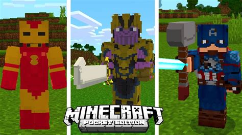 Saiu Top Addon Dos Os Vingadores Para Minecraft Pe Youtube