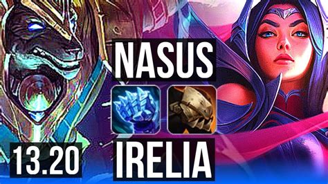 Nasus Vs Irelia Mid 6 0 4 800 Games Dominating Kr Diamond 13