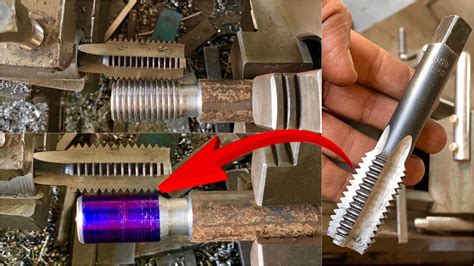 Creating Amazing Threads With A Thread Drill On A Lathe Machine Technical Skill A Thread