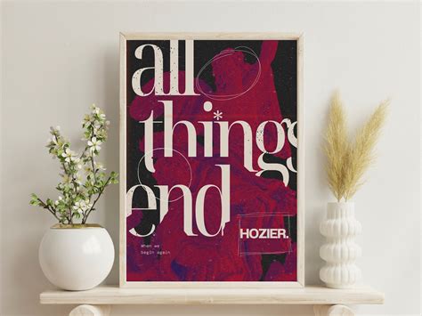 Hozier Set Of Posters Hozier Digital Print Hozier Lyrics All Things