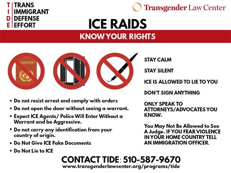 ICE Raids: Know Your Rights as a TGNC Immigrant - Transgender Law Center