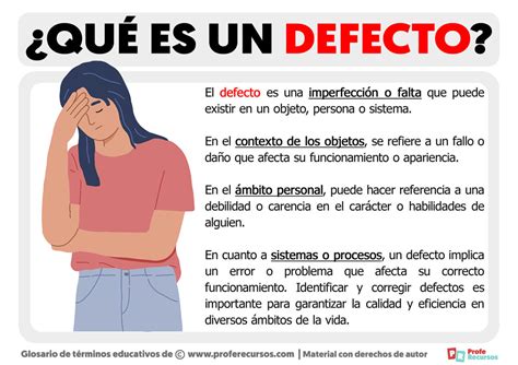 Qué es un Defecto Definición de Defecto