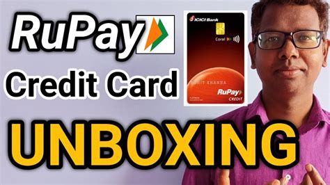 Icici Coral Rupay Credit Card Unboxing Icici Rupay Credit Card