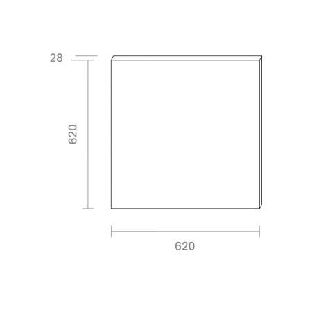 Sigor Ultra Flaches Led Panel Aufbau Wei X Cm W K