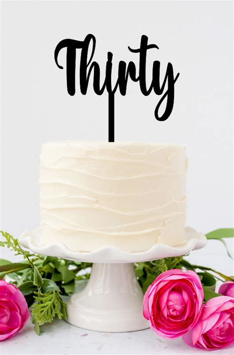 Thirty Cake Topper