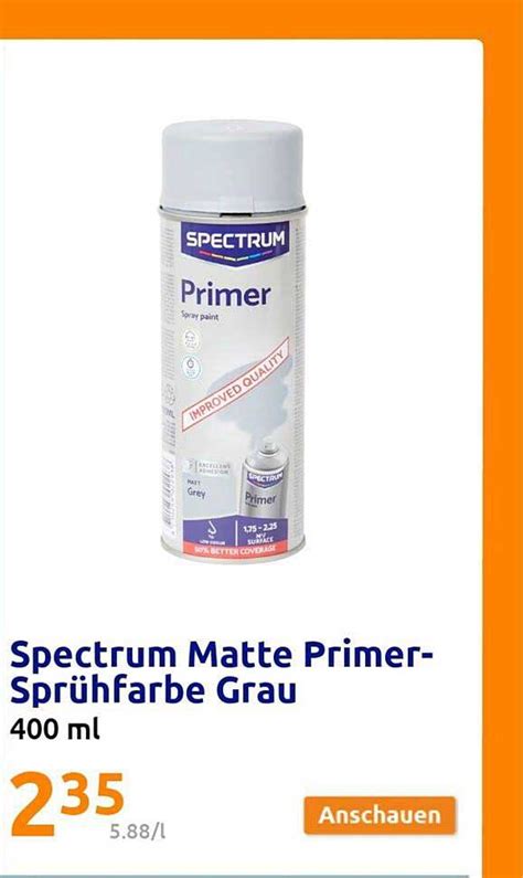 Spectrum Matte Primer Spr Hfarbe Grau Angebot Bei Action Prospekte De