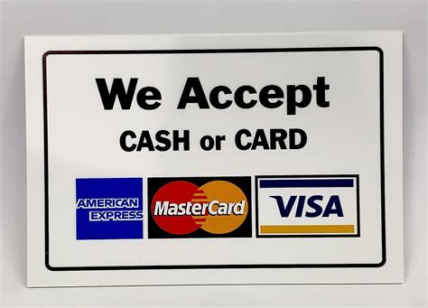 We Accept Card Payments Contactless Sticker Vinyl Signs 200MM X 150MM ...