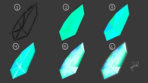 ArtStation - Crystal easy tutorial