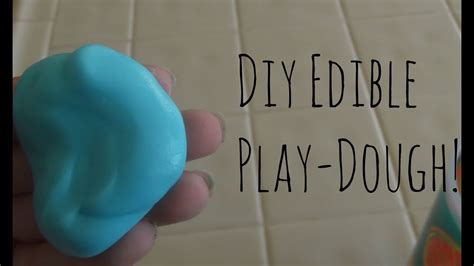 Diy Edible Playdoughslime Youtube