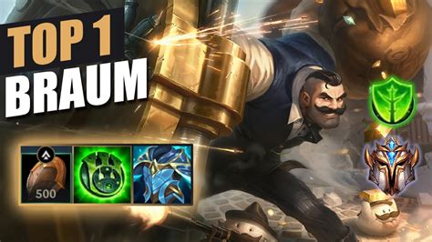 Wild Rift Braum Top 1 OTP Challenger Ranked Game Build YouTube