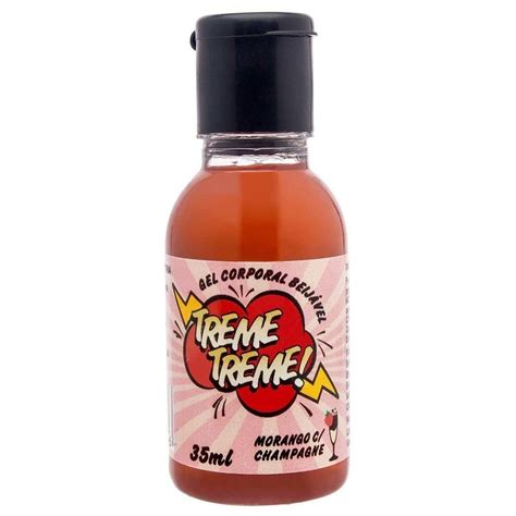 GEL COMESTÍVEL TREME TREME MORANGO CHAMPAGNE Armazém Sex Shop Recife