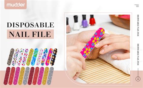 Amazon Pieces Disposable Mini Nail Files Bulk Double Sided