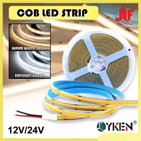 COB LED Strip Light 12V 24V Flexible 320LED Strip Lights For