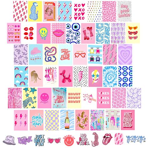 Buy Koskimer Preppy Wall Collage Kit Aesthetic Pictures 50 Set 4x6