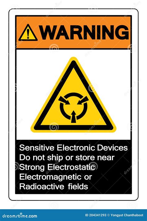 Warning Sensitive Electronic Devices Do Not Ship Or Store Near Strong