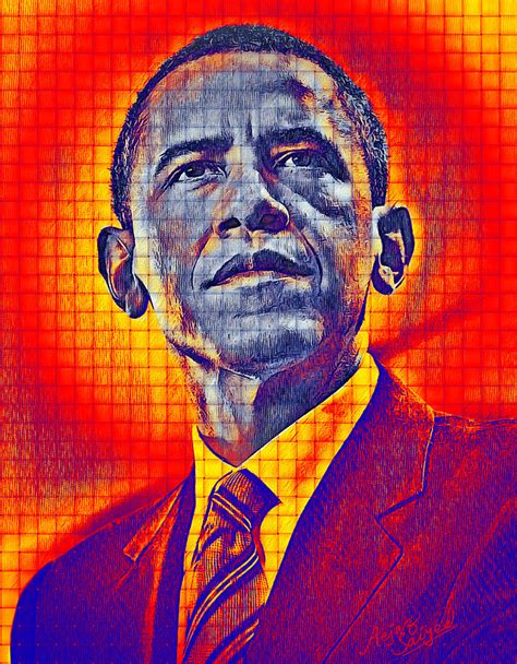 Barrack Obama Digital Art By Aejaz Saiyed Fine Art America