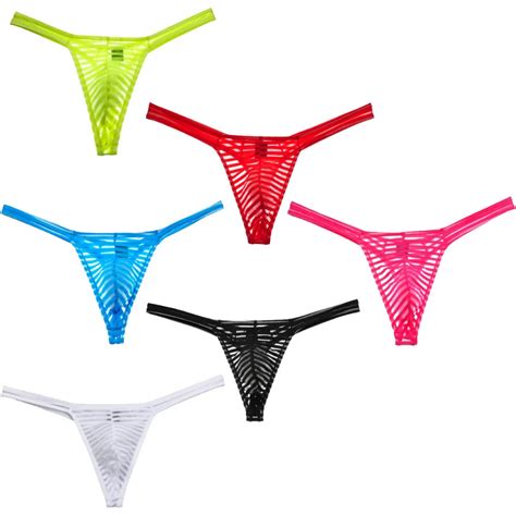 Aliexpress Buy Transparent See Through Penis Striped Sexy Bikini