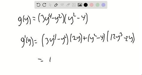 Solved A Use The Product Rule To Find The Derivative Of The Given