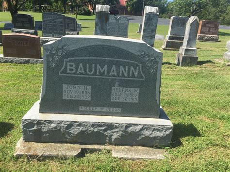 John Henry Baumann 1856 1937 Find A Grave Memorial