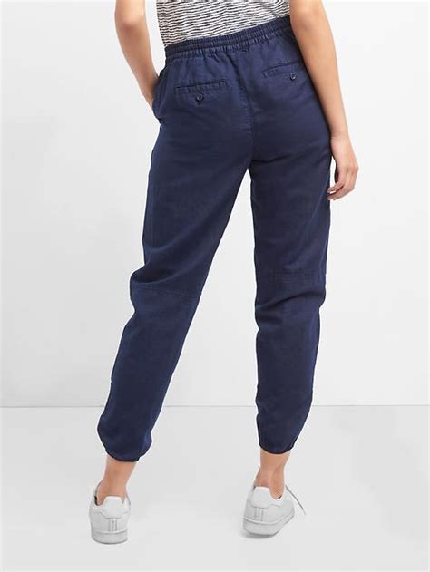 Cotton Linen Utility Joggers Gap