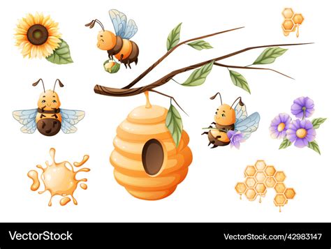 Bee Hive Honey Clip Art