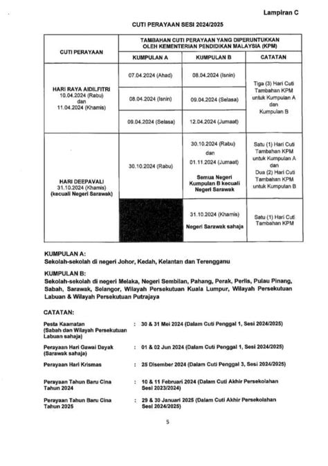 Cuti Umum Melaka 2024 Hari Kelepasan Am Cuti Sekolah