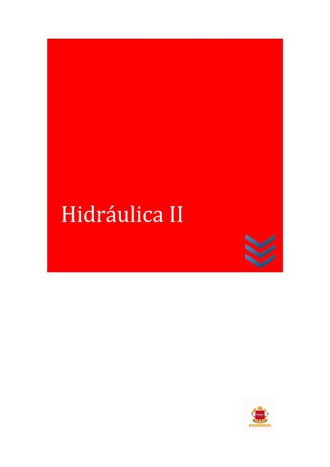 Pdf Hidr Ulica Ii Hidr Ulica Ii Conceptos B Sicos