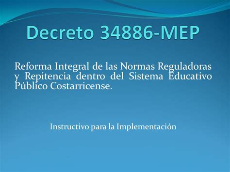 Reforma Integral De Las Normas Reguladoras Y Repitencia Dentro Del