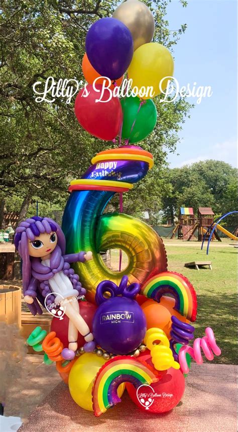 Rainbow High Dolls Rainbow High Doll Balloons Rainbow Themed