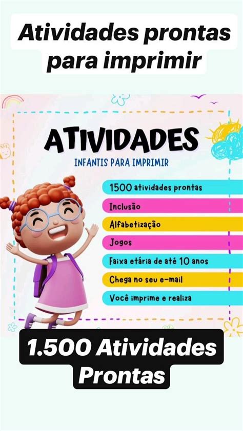 Atividade Pronta Para Imprimir - Atividades prontas para imprimir! - Educando Pequenos