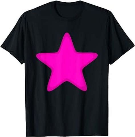 Pink Stars With Border Pink Star T Shirt