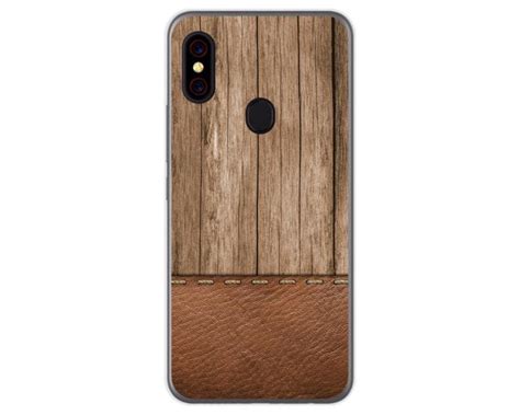 Tumundosmartphone Funda Gel TPU Umidigi F1 Diseño Madera 09