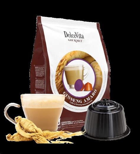 Dolcevita Dolce Gusto Ginseng Amaro Pz Capsule E Cialde Gullotto