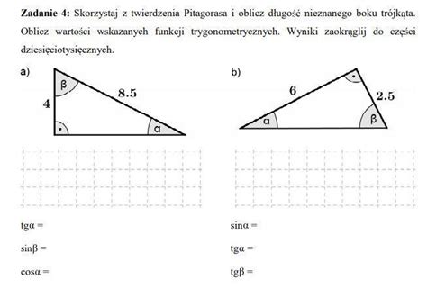 Funkcje Trygonometryczne Zadania Pomocy Brainly Pl