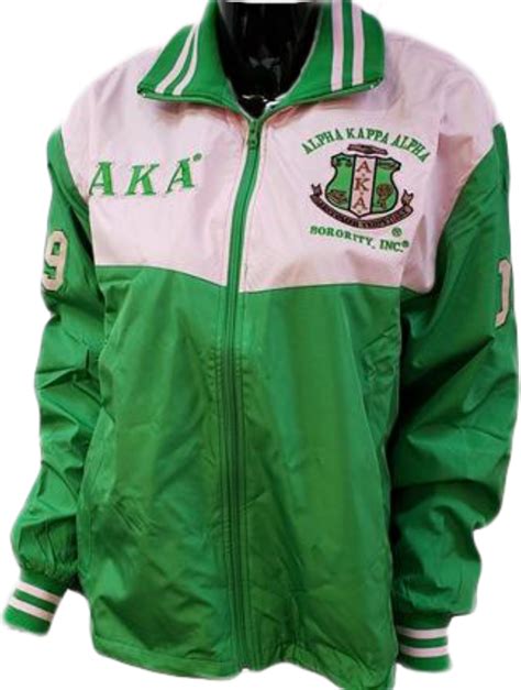 Buffalo Dallas Alpha Kappa Alpha Ladies Track Jacket Greenpink S