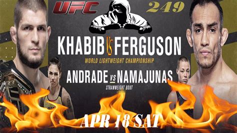 Watch UFC 249 Live Khabib Vs Ferguson Stream Fight Watch 249 Twitter