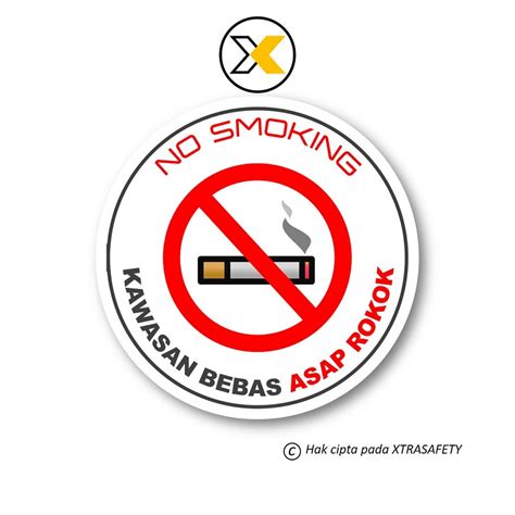 Jual Stiker No Smoking Stiker Larangan Merokok Stiker Dilarang