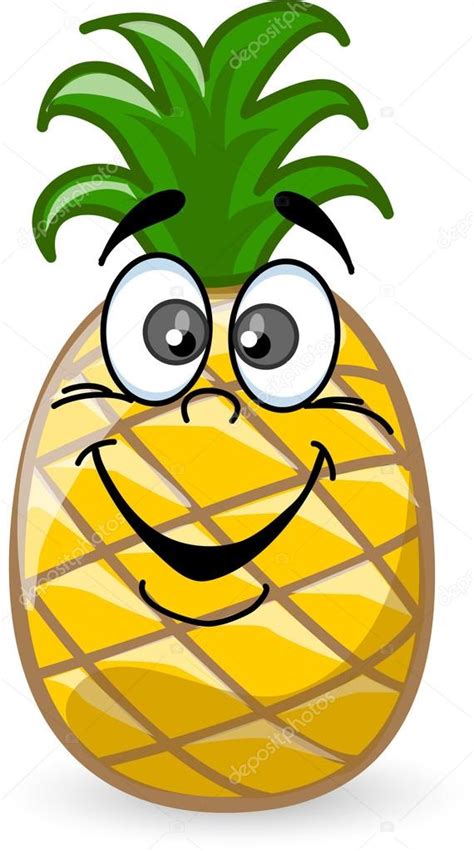 Cartoon Pineapple With Emotions Stock Illustration By Virinaflora