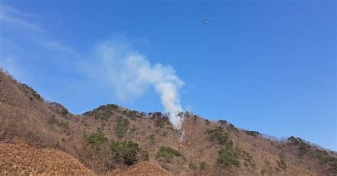 화천 하남면 산불 1시간 50여분 만에 진화