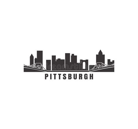 Pittsburgh City Skyline Stock Vector Illustration Of Icon 201996248