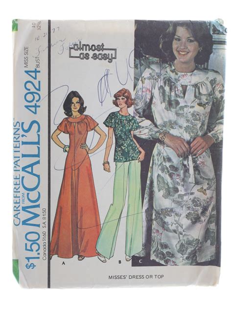 Vintage S Sewing Pattern S Mccalls Pattern No Womens