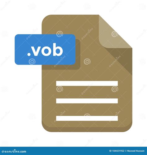 Vob File Flat Vector Icon Stock Vector Illustration Of Icon