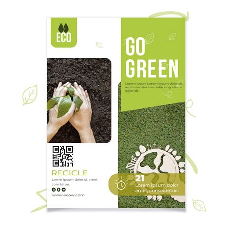 premium vector environment conservation poster