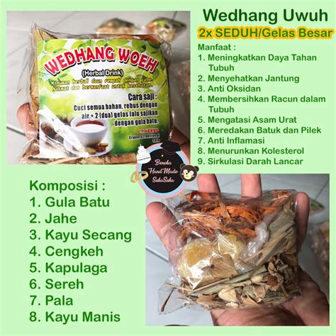 Jual Jamu Anti Corona Wedang Uwuh Komplit Dengan Gula Batu X Seduh