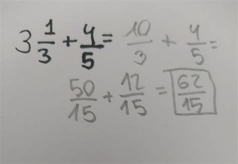 Escribe cada número mixto en forma de fracción y calcula 51 34 5 32