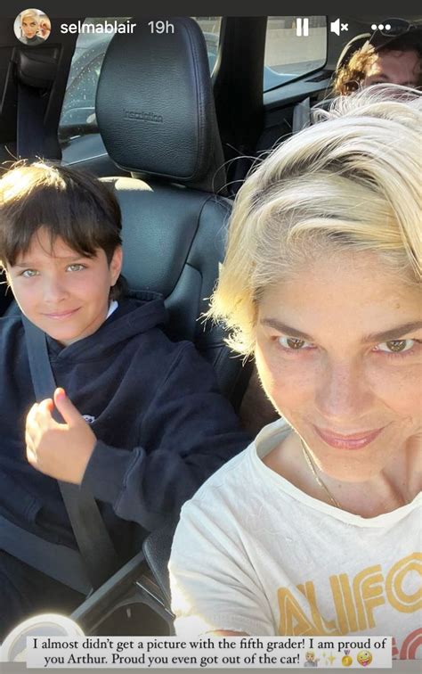 Selma Blair Shares First Day Of School Selfie With Son Arthur 11