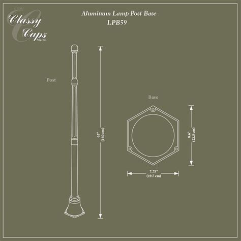 Classy Black Aluminum Lamp Post Base – DecksGo