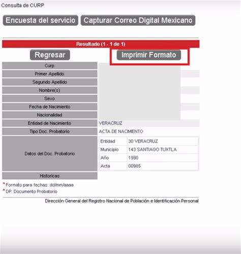Consulta Tu Curp Gratis Como Imprimir Tu Clave Con