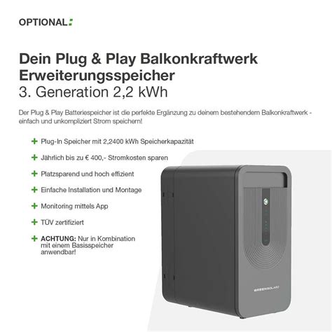 Plug Play Batteriespeicher für Balkonkraftwerke kaufen